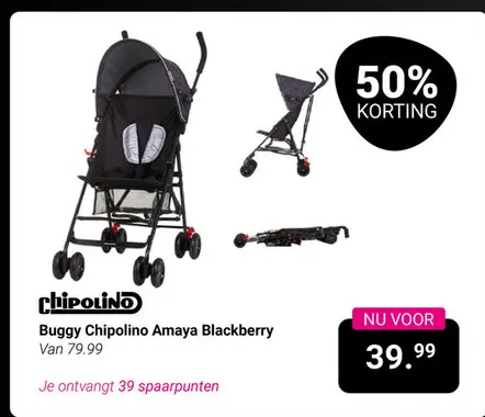 Aanbieding: Buggy Chipolino Amaya Blackberry