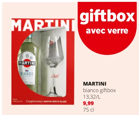 Offre: MARTINI bianco giftbox