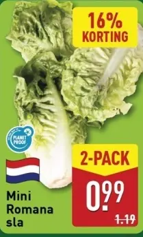 Aanbieding: Mini Romana sla