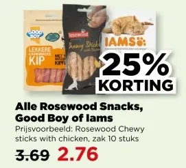 Aanbieding: Alle Rosewood Snacks, Good Boy of Iams