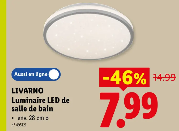 Offre: Luminaire LED de salle de bain