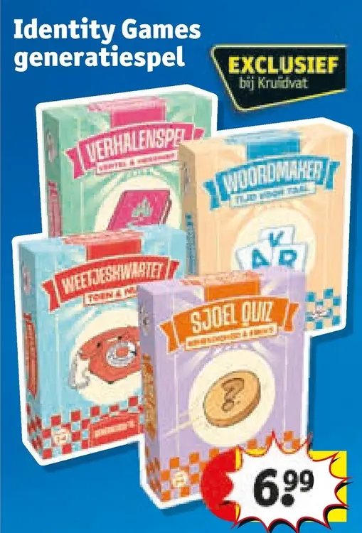 Aanbieding: Identity Games generatiespel