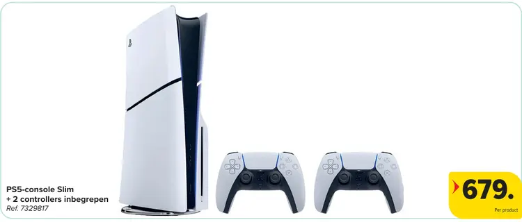 Promotie: Console Slim + 2 controllers inbegrepen