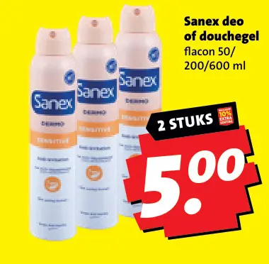 Aanbieding: Sanex deo of douchegel