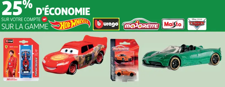 Offre: La gamme Hot Wheels, Burago, Majorette et Maisto