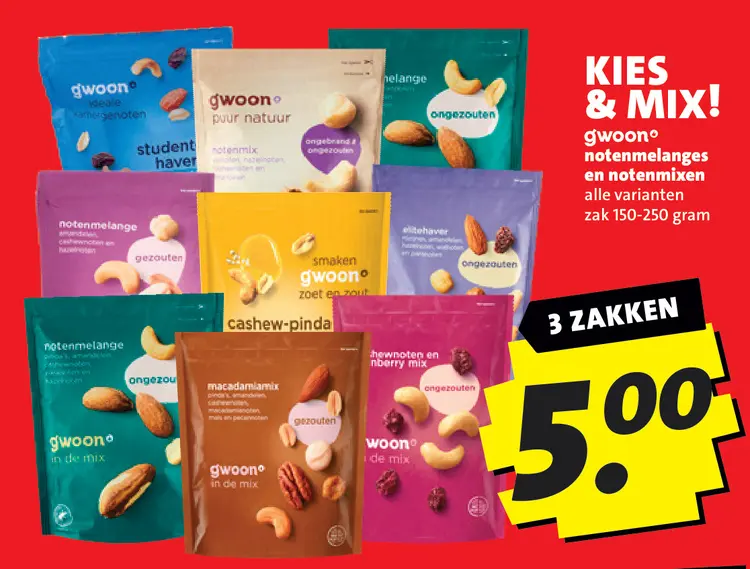 Aanbieding: notenmelanges en notenmixen
