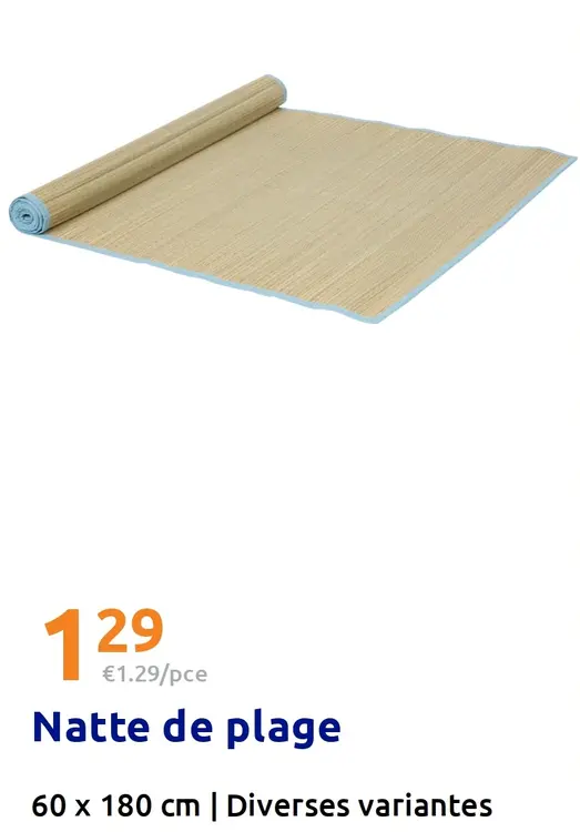 Offre: Natte de plage