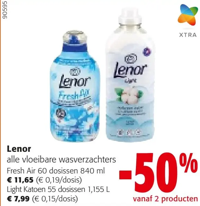 Aanbieding: alle vloeibare wasverzachters