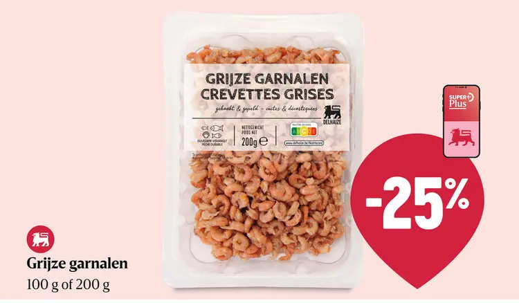 Promotie: Grijze garnalen