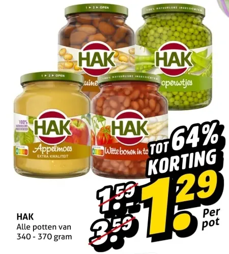 Aanbieding: Alle potten van 340 - 370 gram