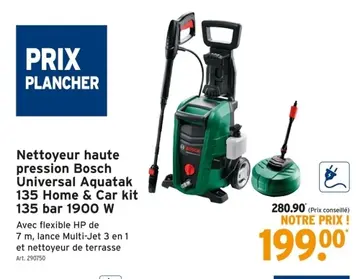 Offre: Nettoyeur haute pression Bosch Universal Aquatak 135