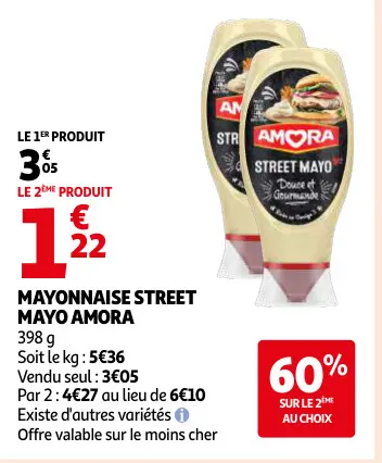Offre: Mayonnaise street mayo