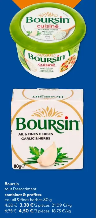 Offre: Boursin ail & fines herbes
