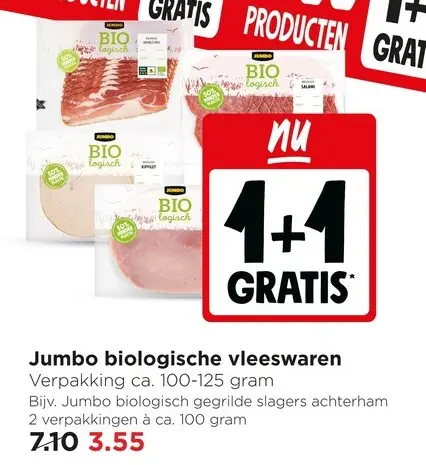 Aanbieding: Jumbo biologische vleeswaren