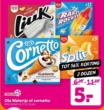 Aanbieding: Ola Waterijs of cornetto