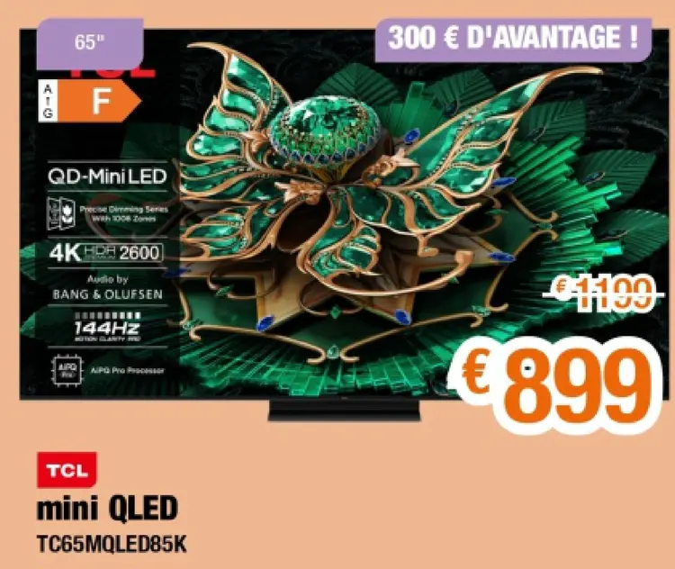 Offre: TCL mini QLED TC65MQLED85K