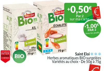Offre: Herbes aromatiques BIO surgelées