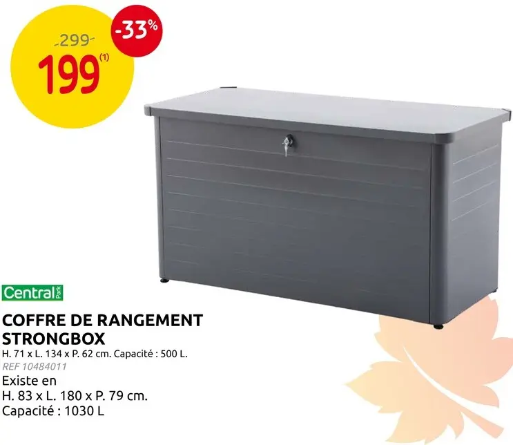 Offre: Coffre de rangement strongbox