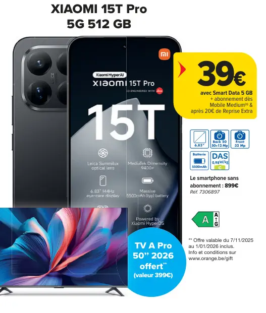 Offre: XIAOMI 15T Pro
