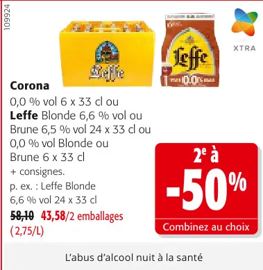 Offre: Corona Leffe