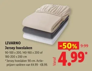 Aanbieding: Jersey hoeslaken