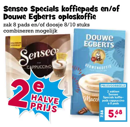 Aanbieding: Specials koffiepads en/of oploskoffie