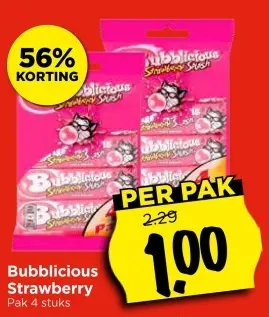 Aanbieding: Bubblicious Strawberry