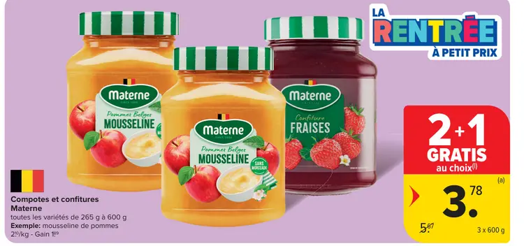 Offre: Compotes et confitures
