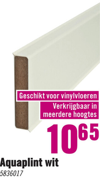 Aanbieding: MACLEAN Aquaplint wit 60 mm