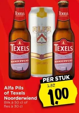 Aanbieding: Alfa Pils of Texels Noorderwiend
