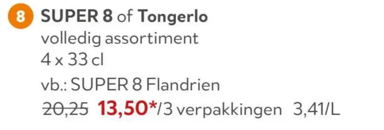 Promotie: SUPER 8 of Tongerlo