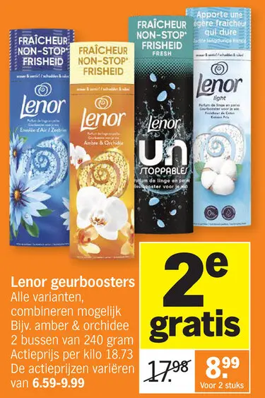 Promotie: Lenor geurboosters