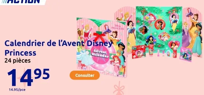 Offre: Calendrier de l'Avent Disney Princess