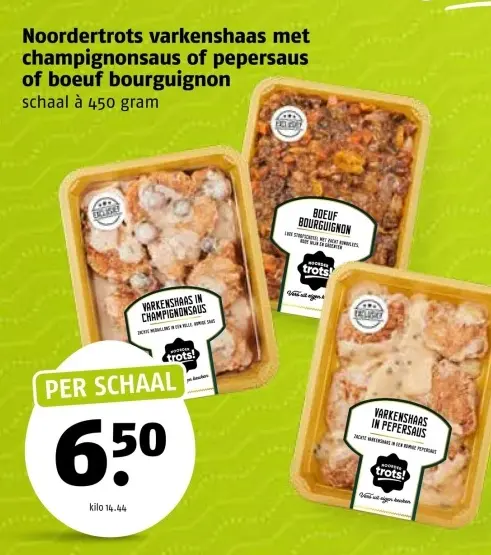 Aanbieding: Noordertrots varkenshaas met champignonsaus