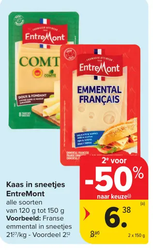 Promotie: Kaas in sneetjes