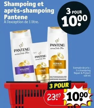 Offre: Shampoing et après-shampoing Pantene
