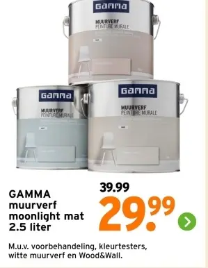 Aanbieding: muurverf moonlight mat