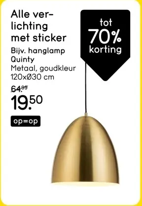 Aanbieding: Hanglamp Quinty