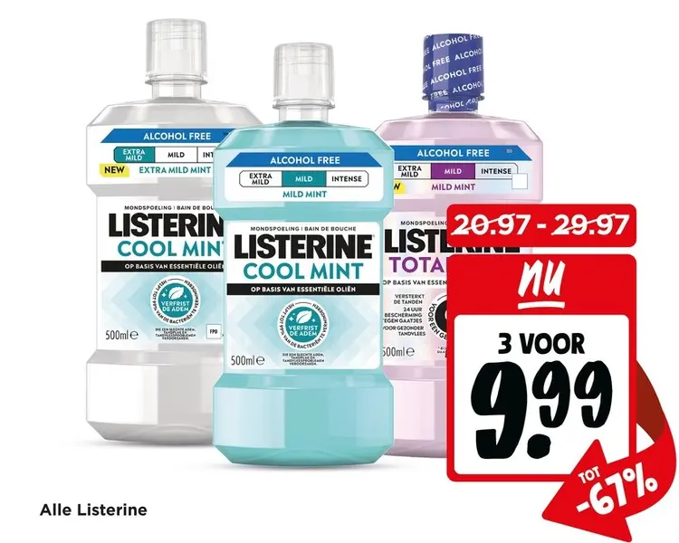 Aanbieding: Listerine mondspoeling