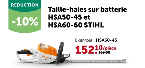 Offre: Taille-haiesHSA50-45