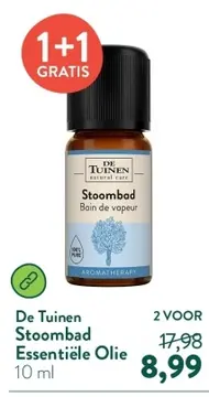 Aanbieding: De Tuinen Stoombad Essentiële Olie