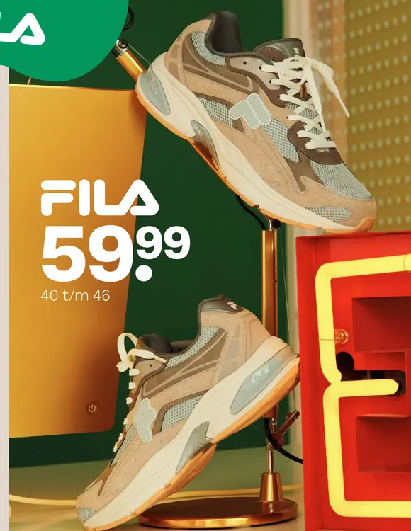 Aanbieding: Fila sneaker taupe