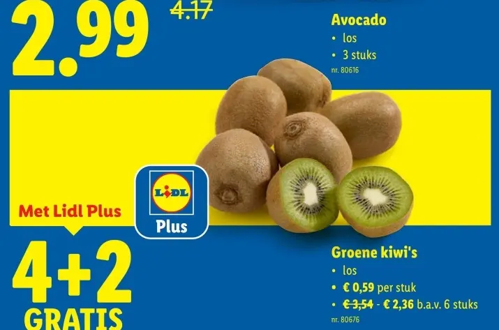 Promotie: Groene kiwi's