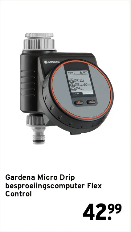Aanbieding: Micro Drip besproeiingscomputer Flex Control