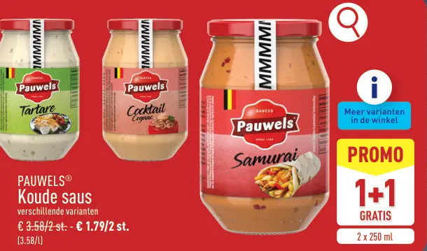 Promotie: Koude saus