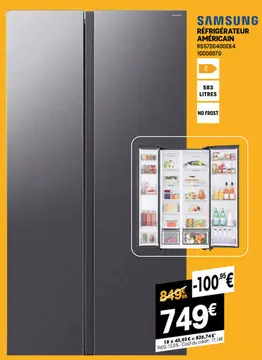 Offre: Réfrigérateur américain