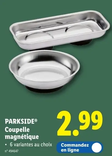 Offre: Coupelle magnétique