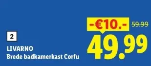 Aanbieding: Brede badkamerkast Corfu