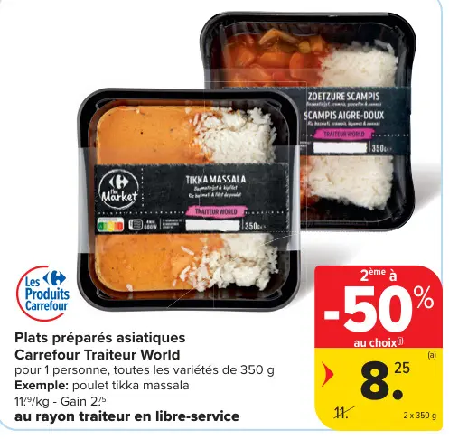 Offre: Plats préparés asiatiques