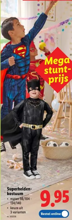 Promotie: Superhelden-kostuum